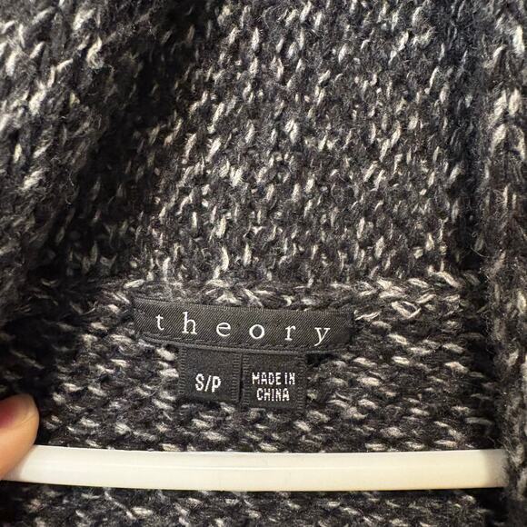 Theory Women's Chunky Knit 'Zuma Big Nickname' Cardigan Small Short Sleeve - Picture 7 of 9